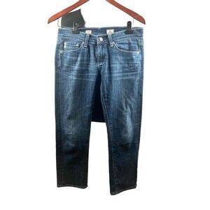 Adriana Goldschmied 25R tomboy crop relaxed straight jeans denim